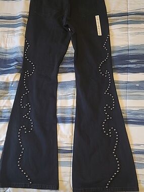 Idyllwind Black Size 12 Jeans With Metal Embellishments 34" Inseam